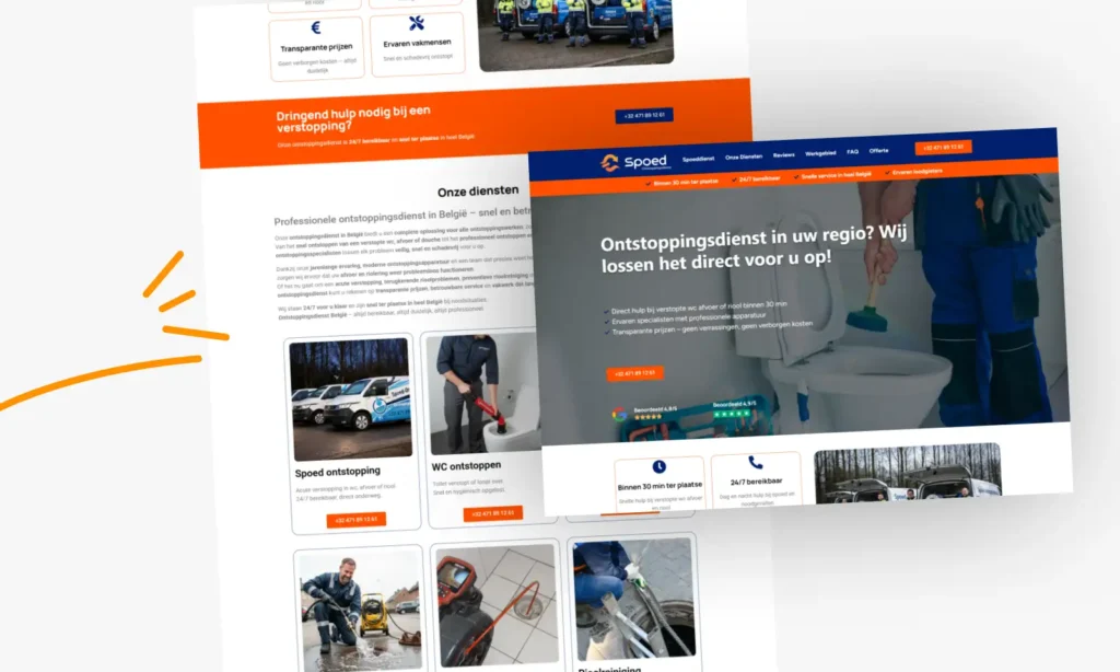 SEO local — Débouchage urgence Belgique